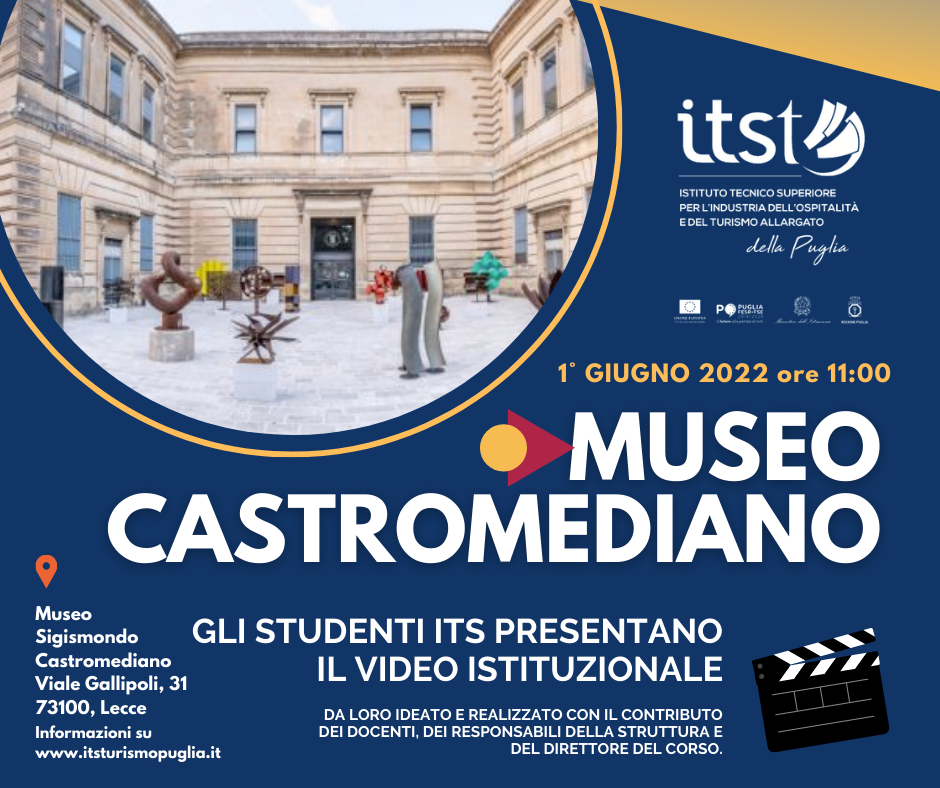 Gli studenti ITS realizzano il video promozionale del Museo Castromediano: il 1° giugno l’anteprima
