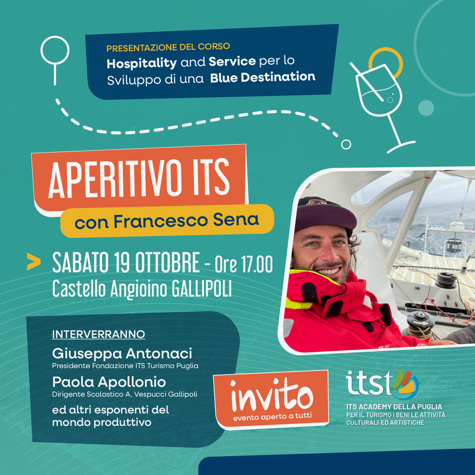 Aperitivo ITS con Francesco Sena a Gallipoli