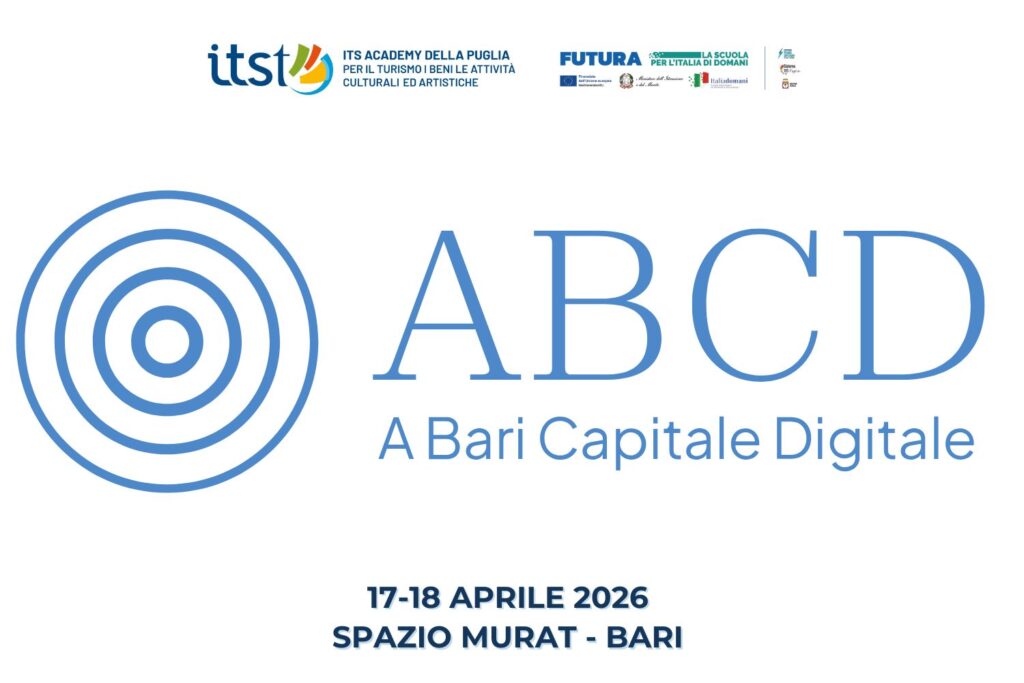 ITS Academy Turismo Puglia sponsor di ABCDigital – A Bari Capitale Digitale 2026