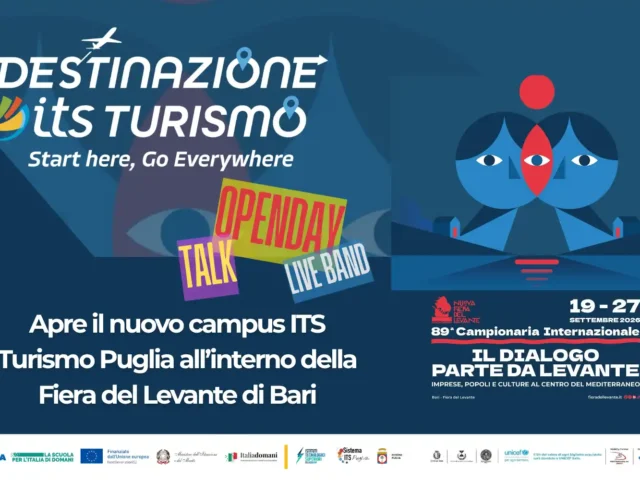 Open Day: L’ITS Academy Turismo Puglia apre le porte della nuova sede in occasione della Fiera del Levante di Bari